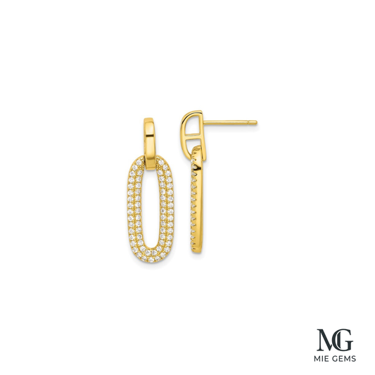 Eclat Oval Earrings