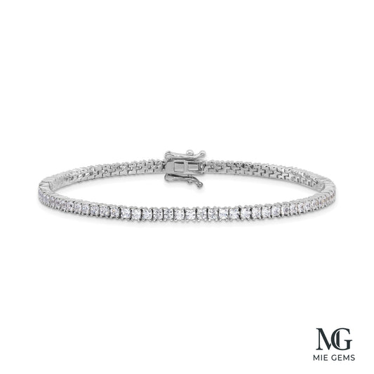 Golden L’Aurore: Princess Cut Tennis Link
