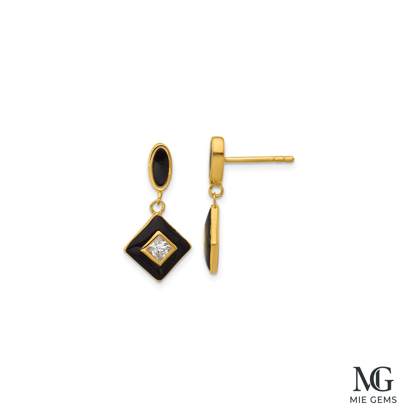 Midnight Éclat Drop Earrings