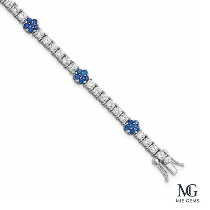 L’Éclat Floral Tennis Bracelet
