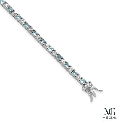 Ciel Bleu Tennis Bracelet