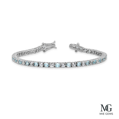Ciel Bleu Tennis Bracelet