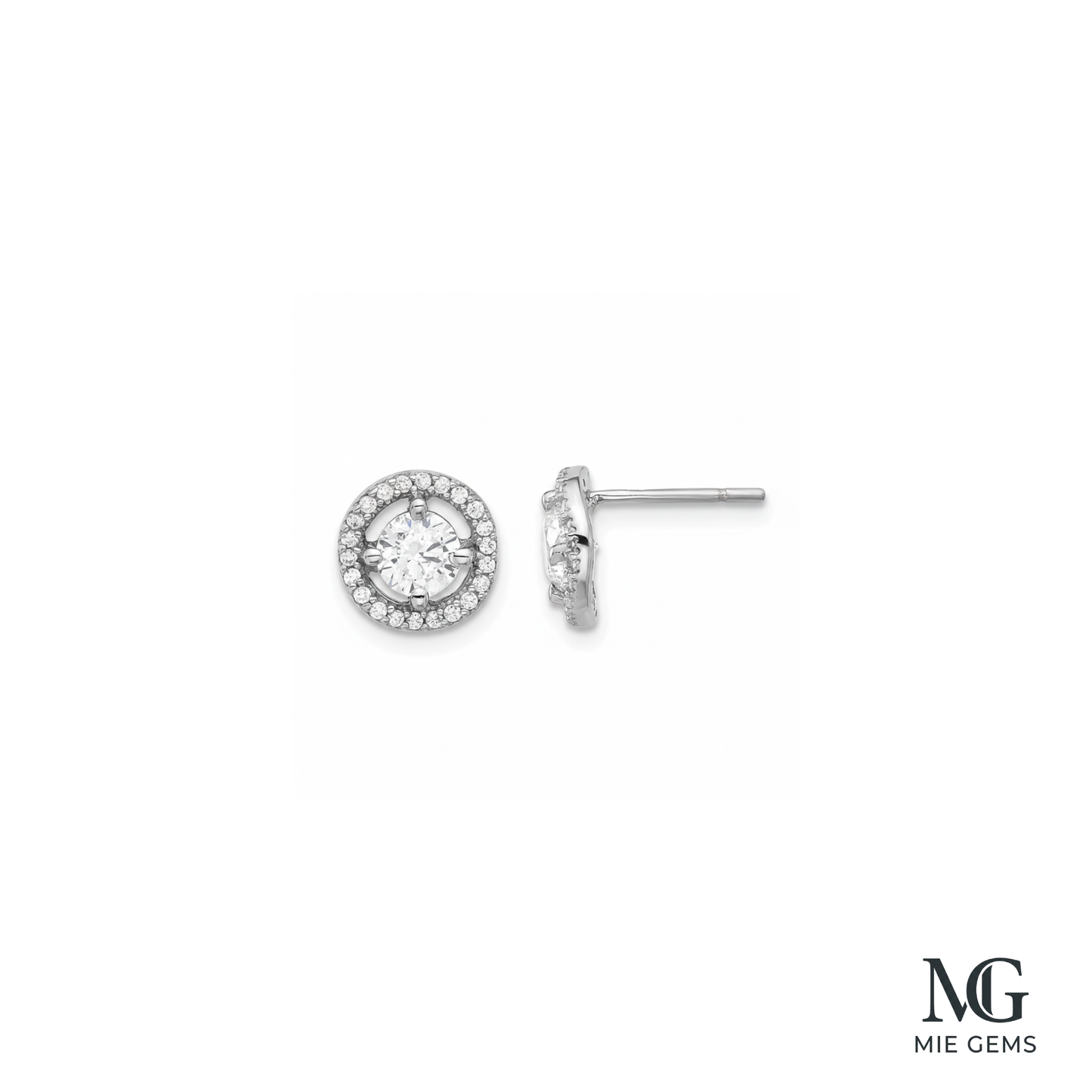 Reve Diamond Halo Studs