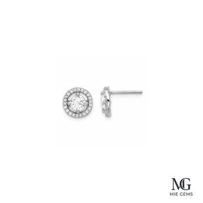 Reve Diamond Halo Studs