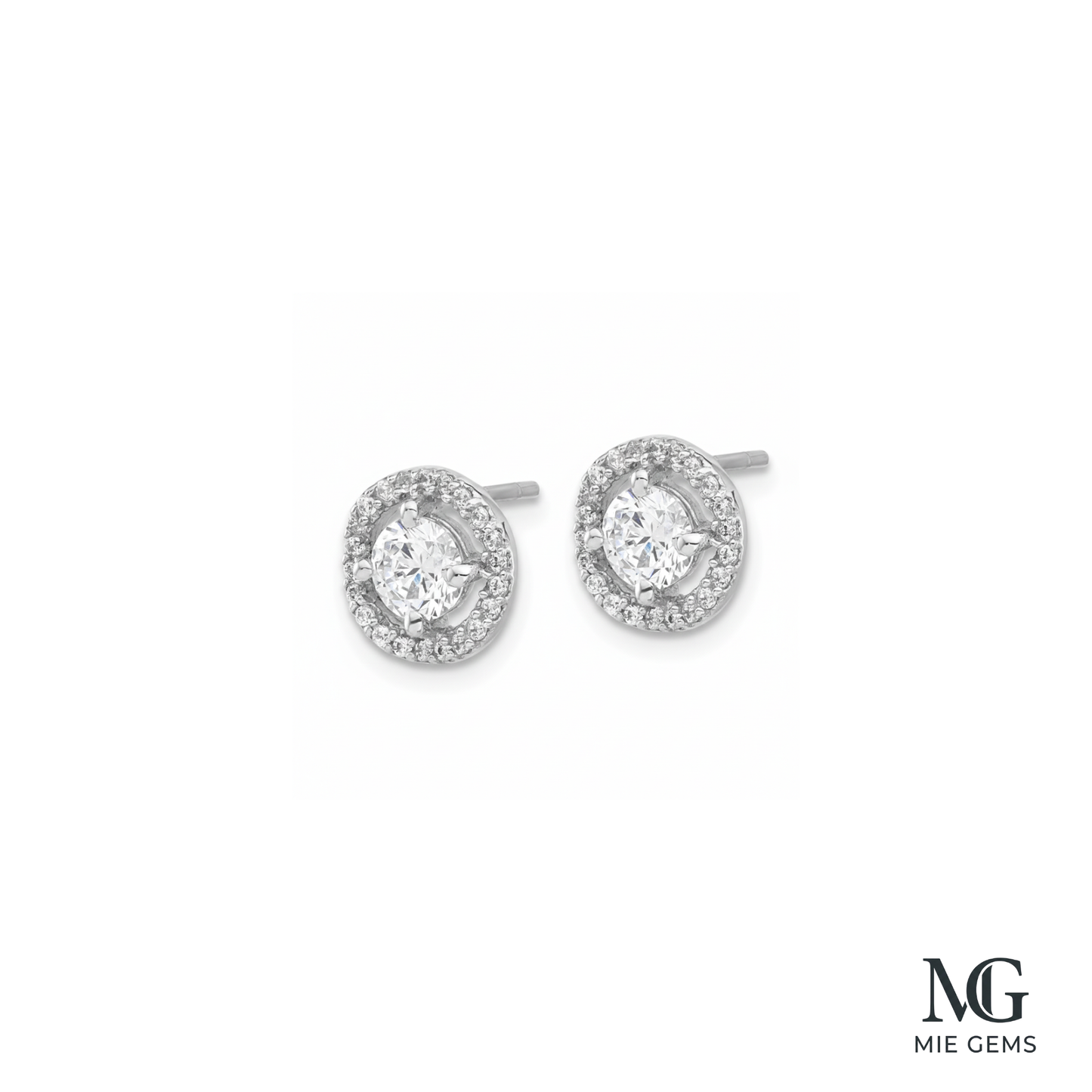 Reve Diamond Halo Studs
