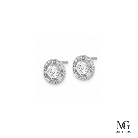 Reve Diamond Halo Studs