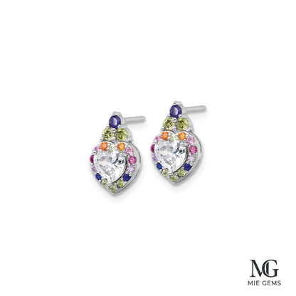 Coeur d'Iris Studs