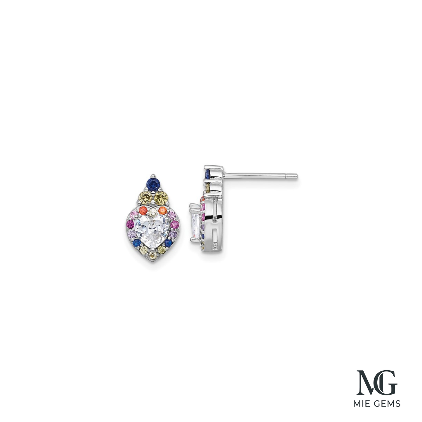 Coeur d'Iris Studs