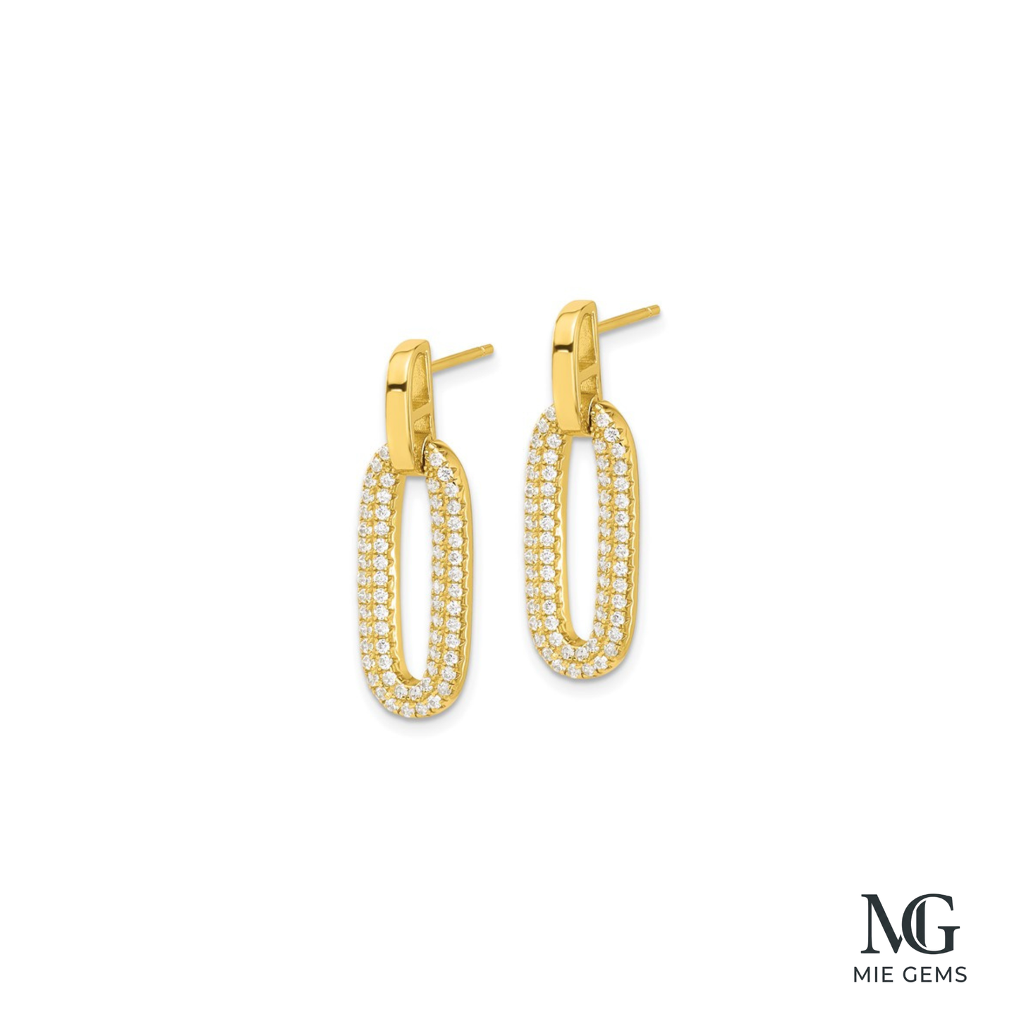 Eclat Oval Earrings