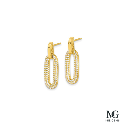 Eclat Oval Earrings