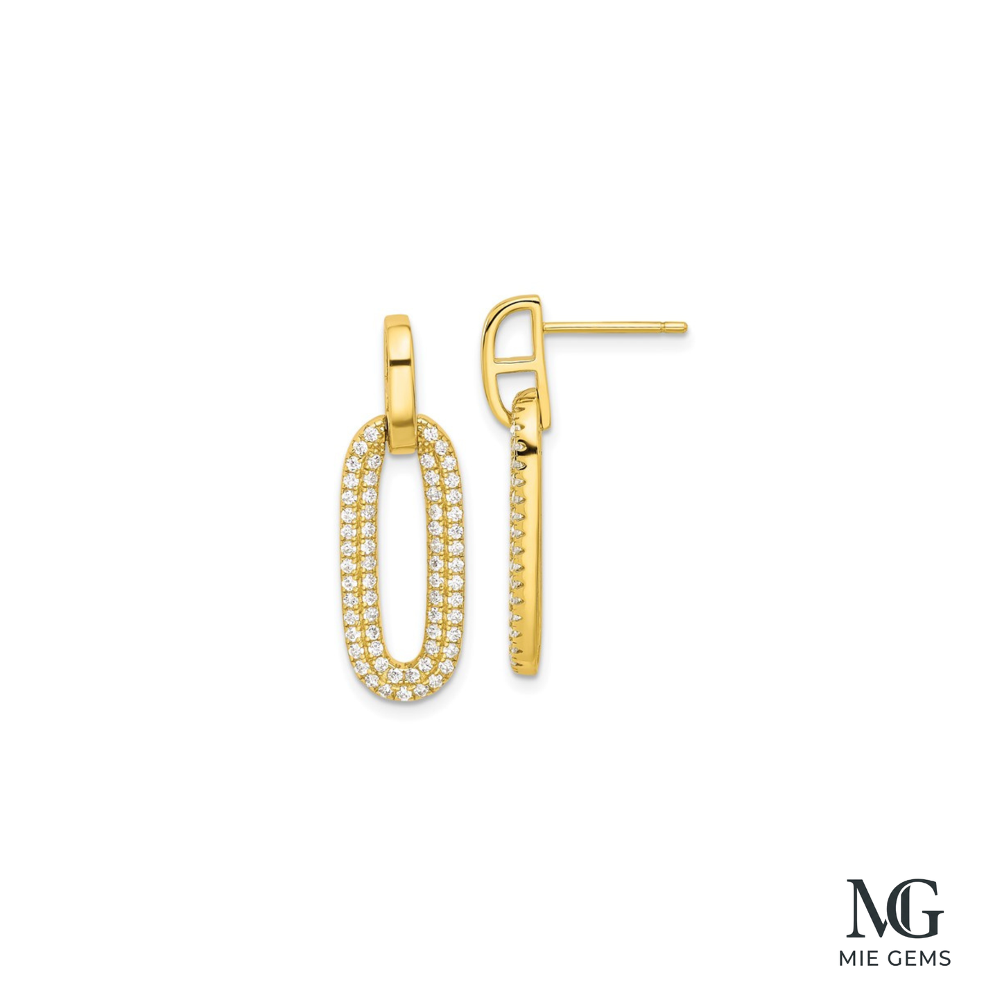 Eclat Oval Earrings