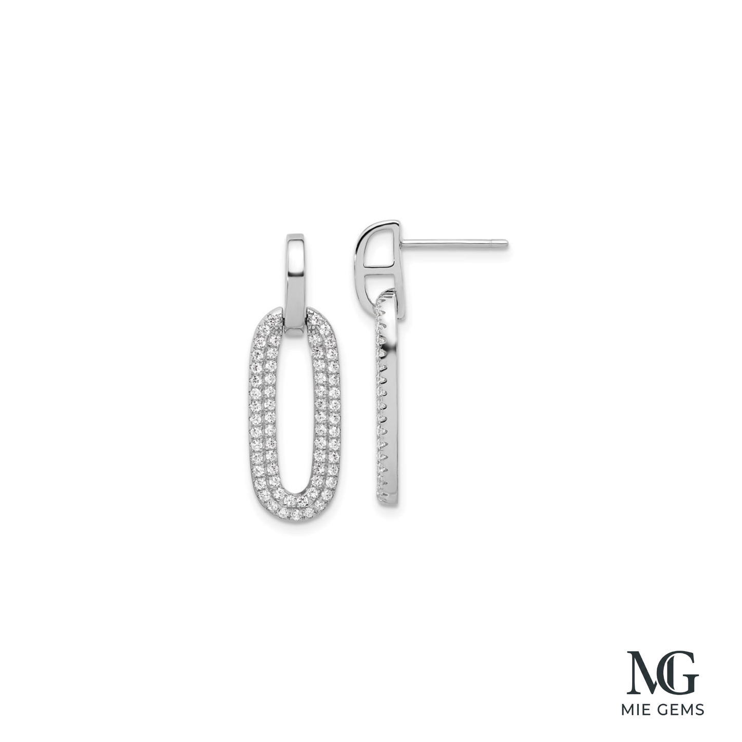 Eclat Oval Earrings