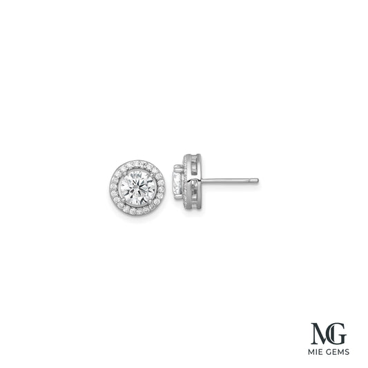 Sparkle Diamond Stud Earrings