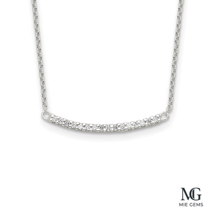 Éclat Silver Bar Necklace