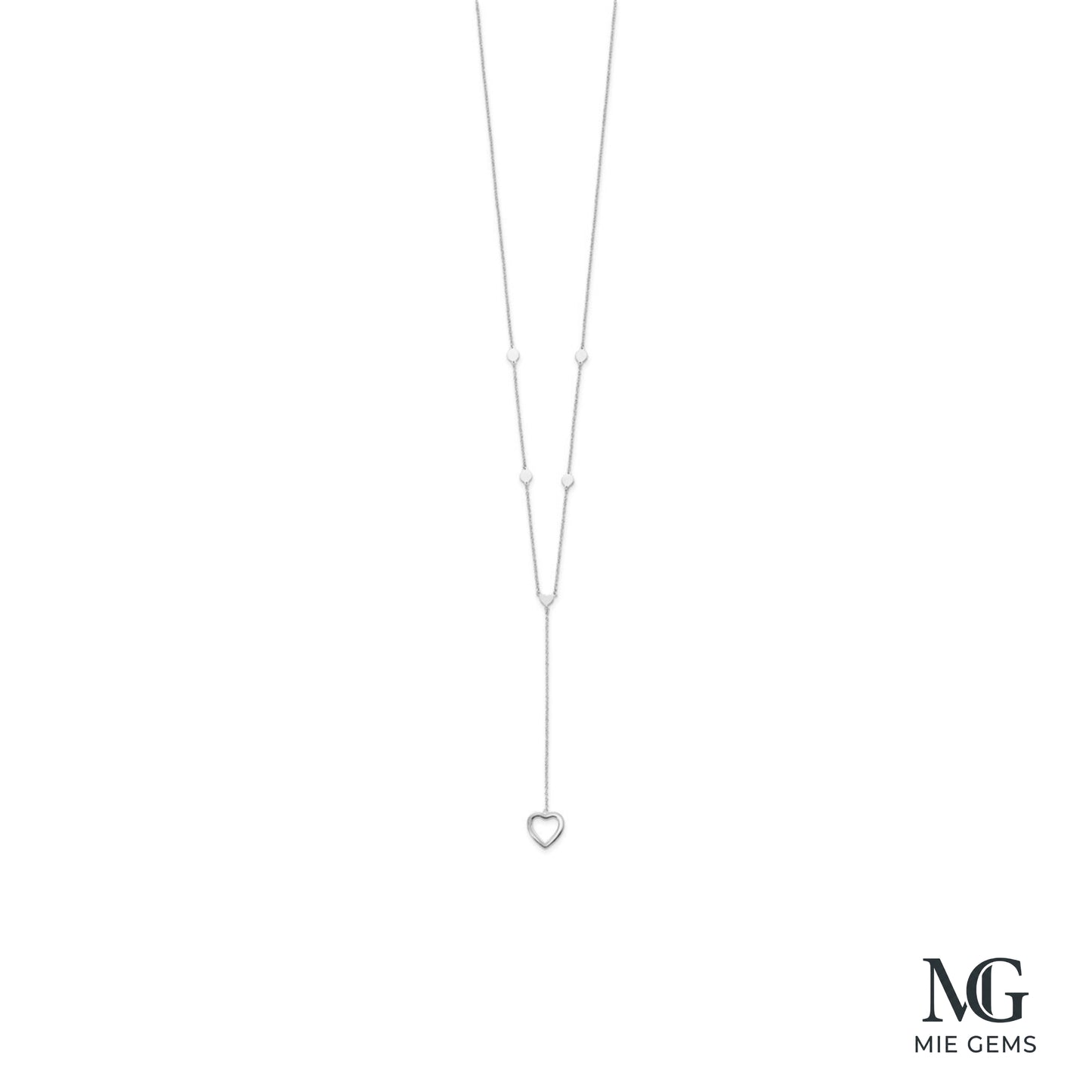 Silver Coeur Lariat