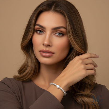 The Infinite Radiance Tennis Bracelet