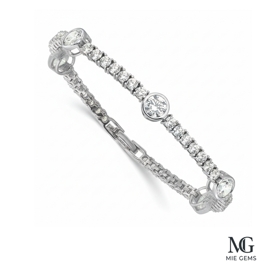 The Infinite Radiance Tennis Bracelet