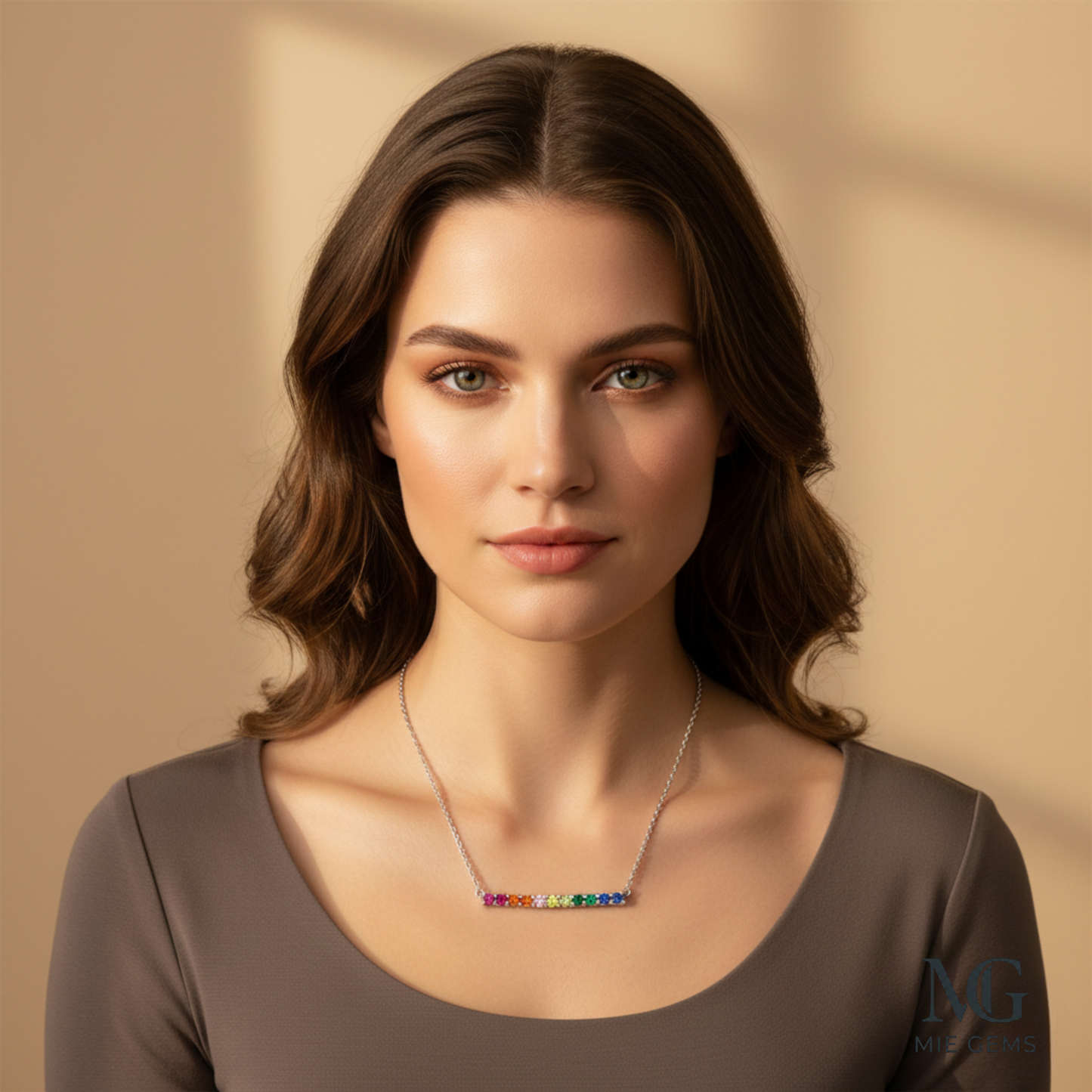 Arc-en-Ciel Gem Necklace