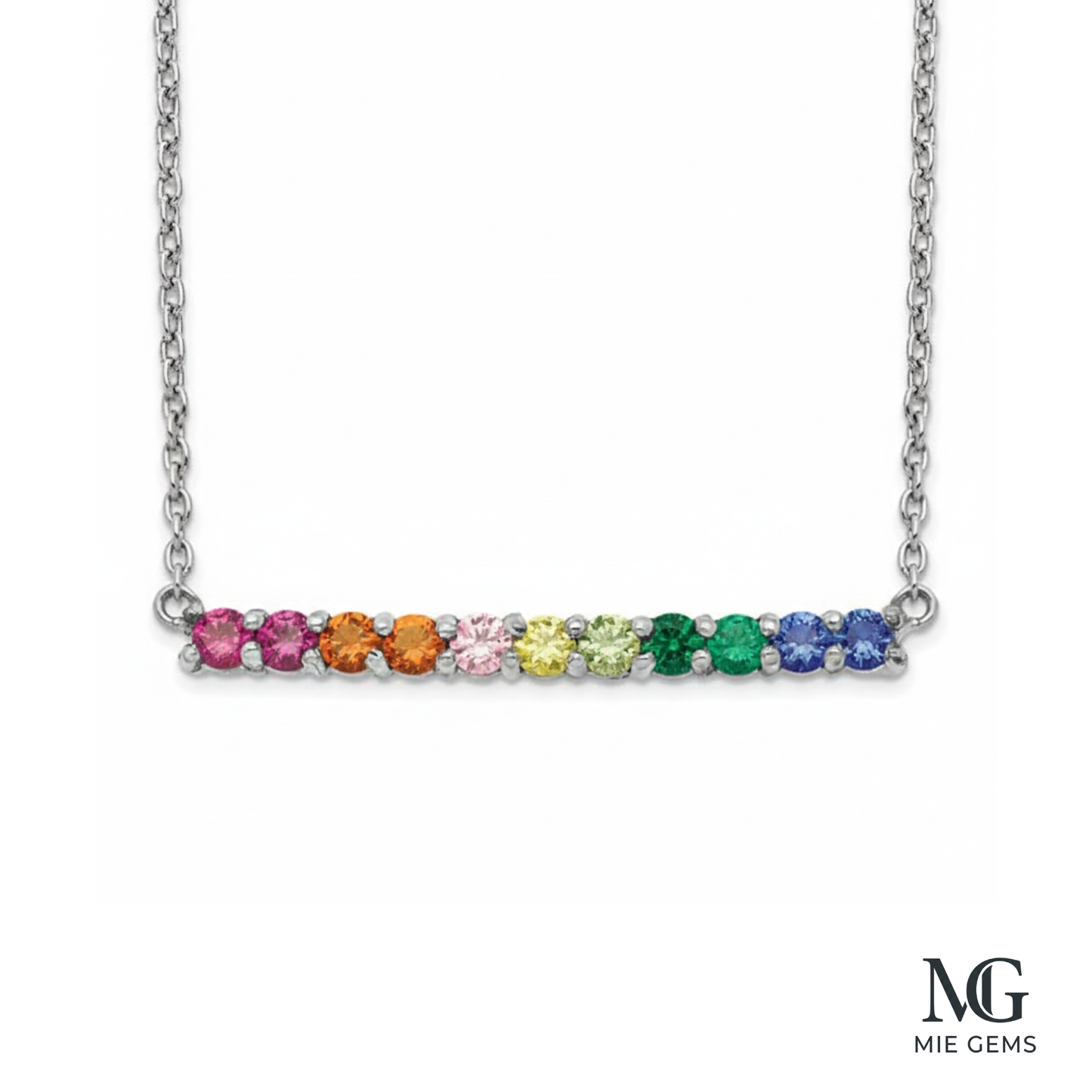 Arc-en-Ciel Gem Necklace