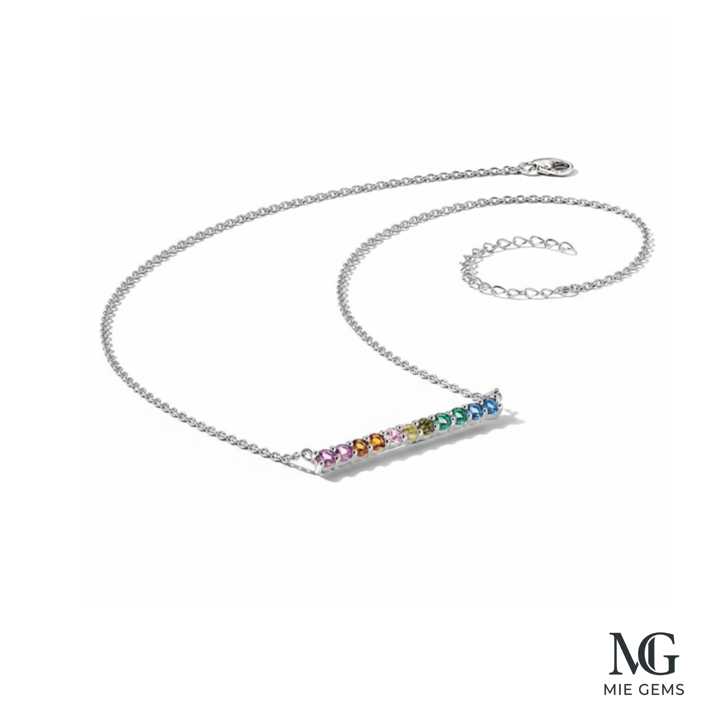 Arc-en-Ciel Gem Necklace