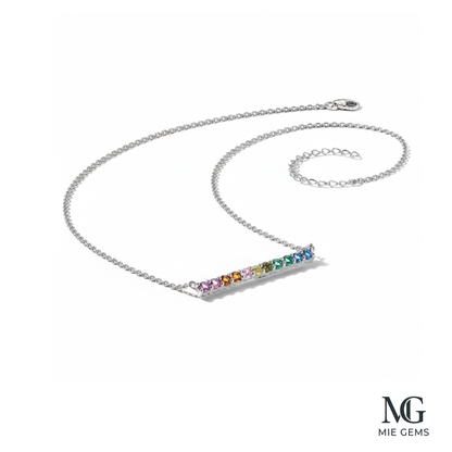 Arc-en-Ciel Gem Necklace