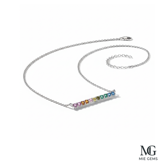 Arc-en-Ciel Gem Necklace