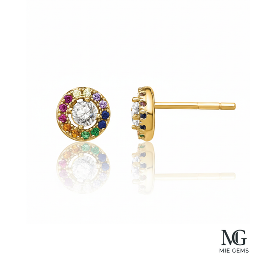 Golden Joie de Vivre Studs