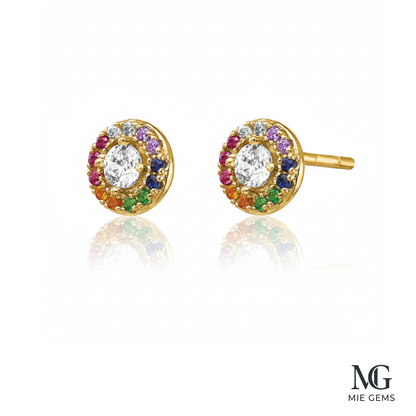 Golden Joie de Vivre Studs