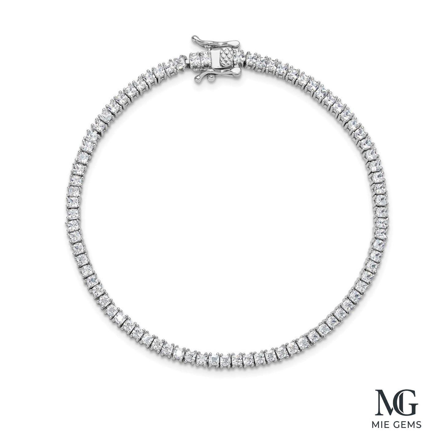 Golden L’Aurore: Princess Cut Tennis Link