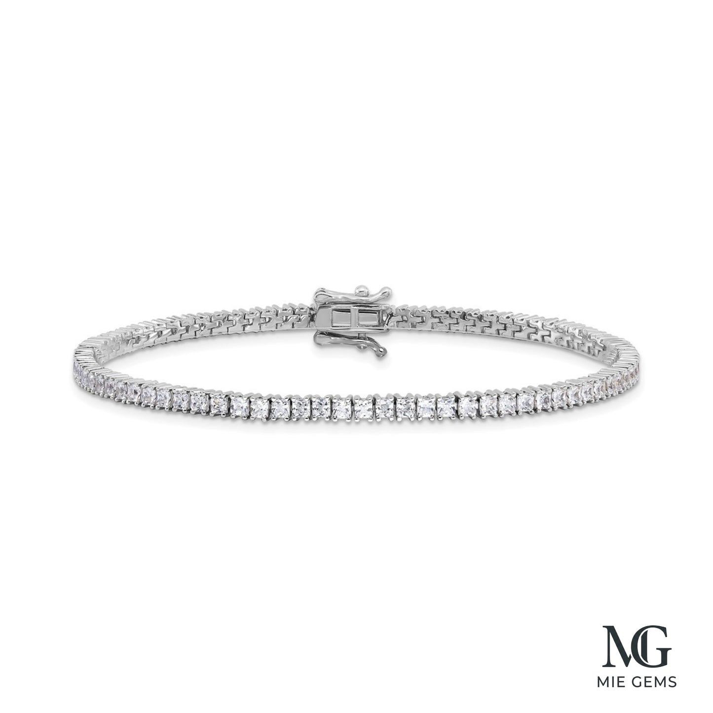Golden L’Aurore: Princess Cut Tennis Link