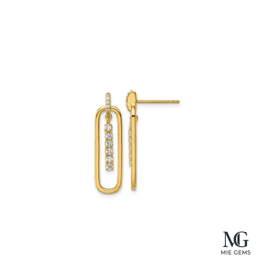 L’Ovale Éclat Drop Earrings