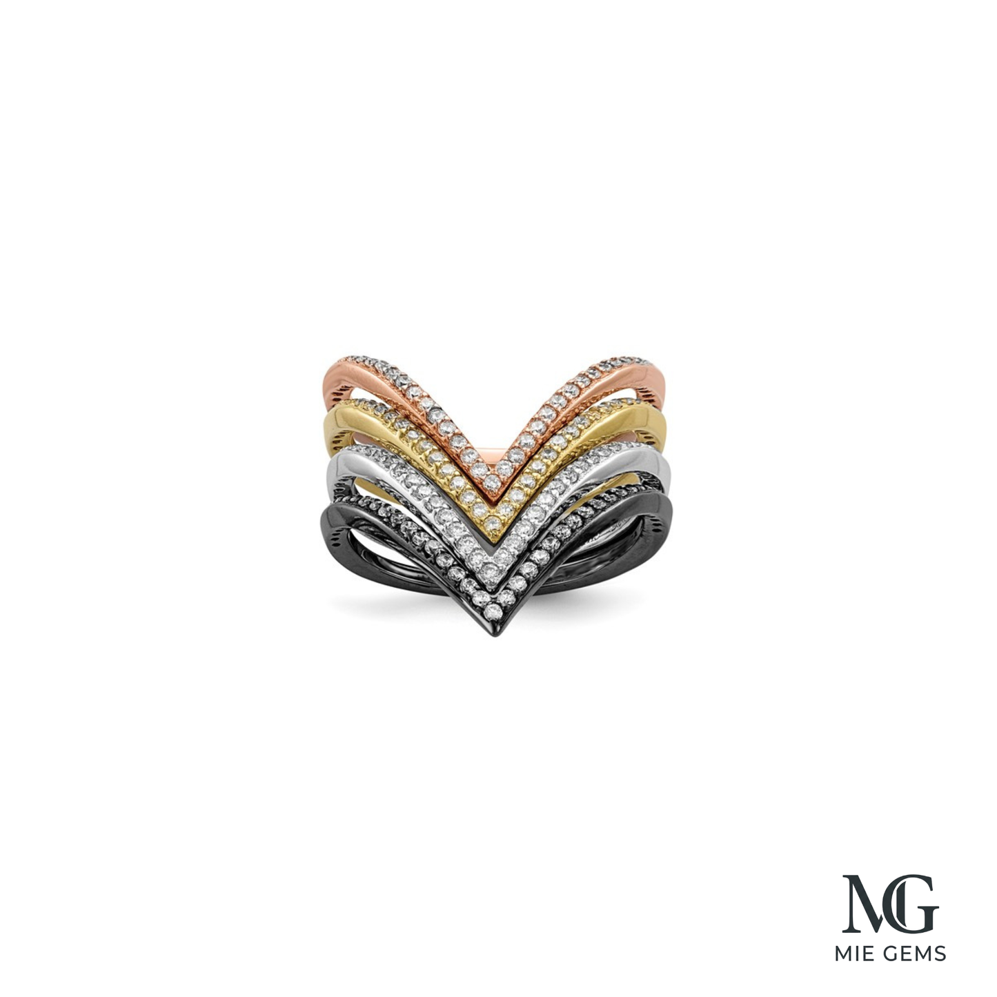 V-Shaped Eclat Ring