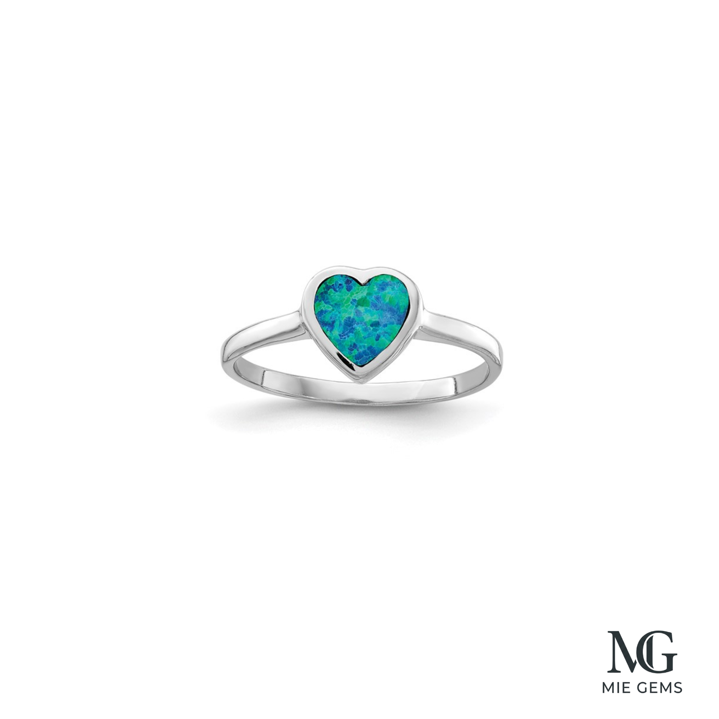 The Opal Heart Ring