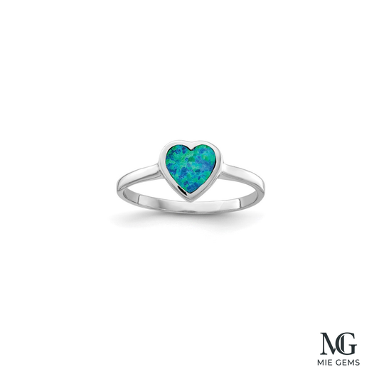 The Opal Heart Ring