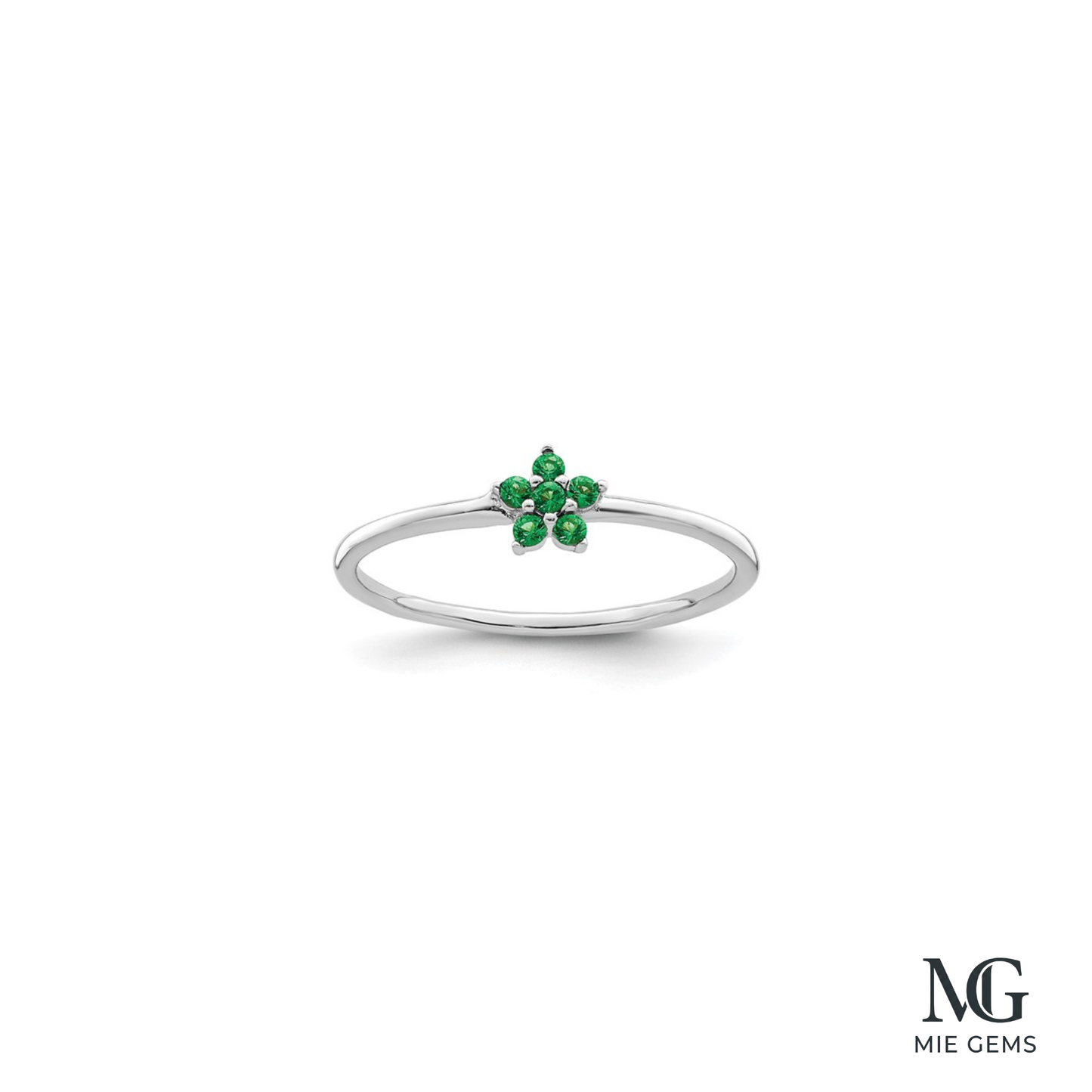 Floral Gem Bague