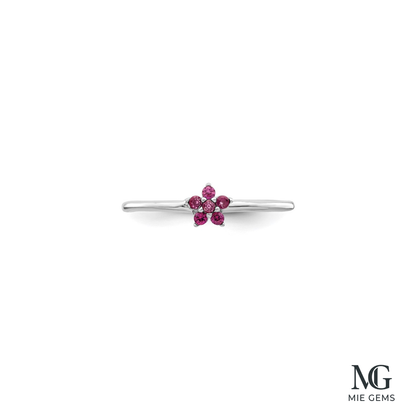 Floral Gem Bague
