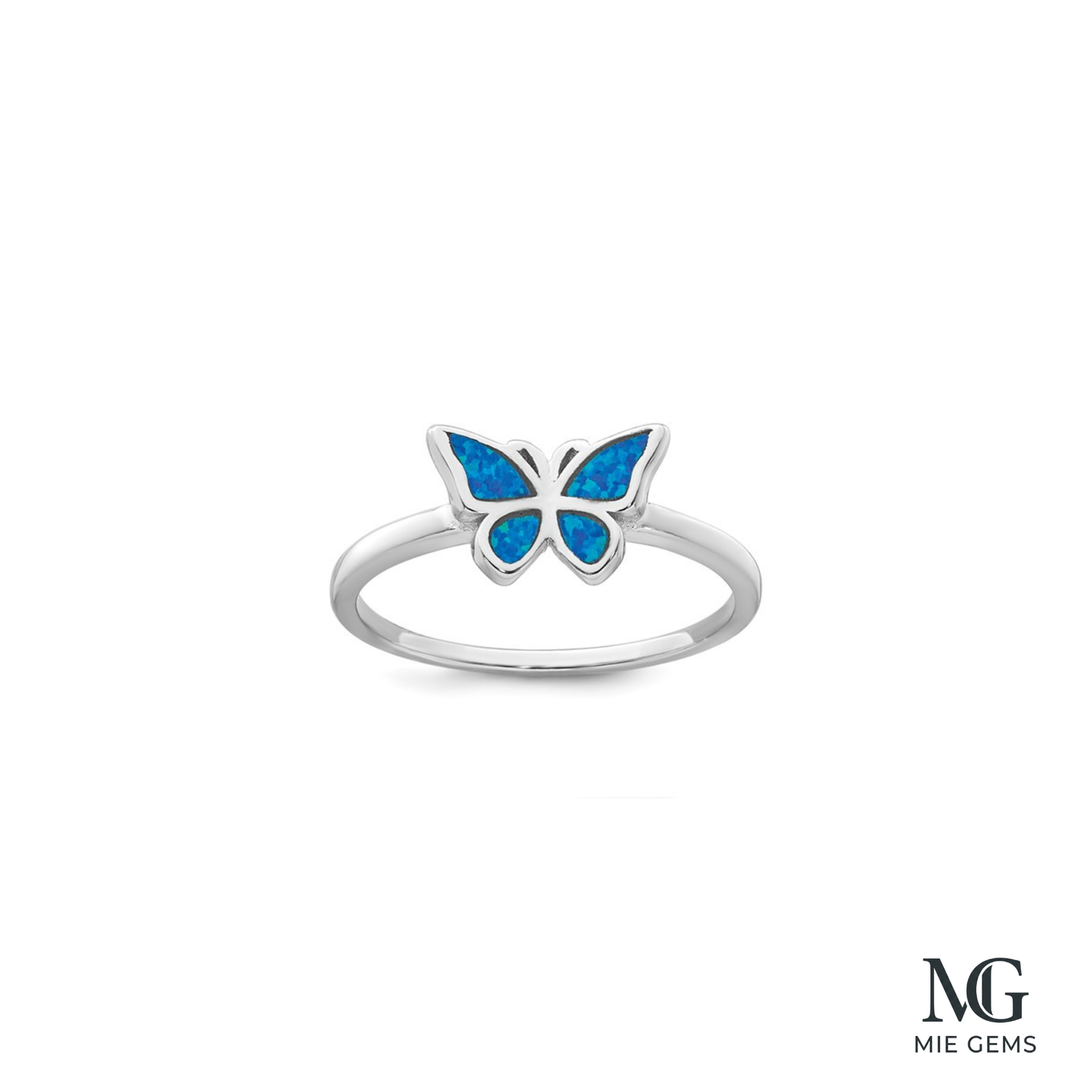 Bleu Papillon Ring
