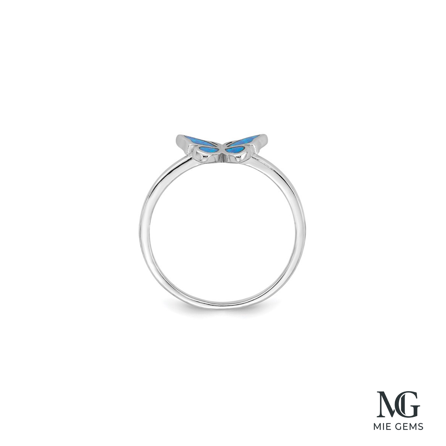 Bleu Papillon Ring