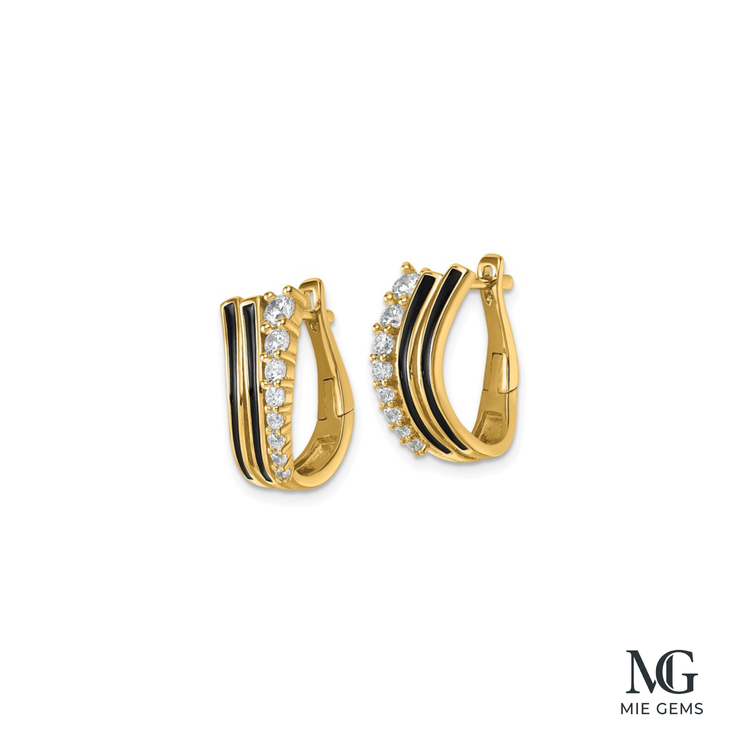 The Midnight Pavé Hoops
