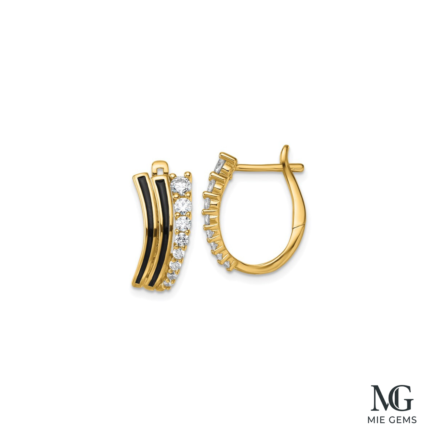The Midnight Pavé Hoops