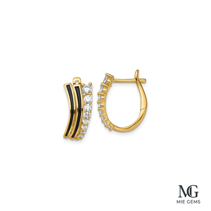 The Midnight Pavé Hoops
