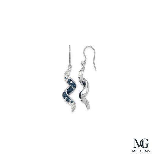 Midnight Serpentine Dangle Earrings