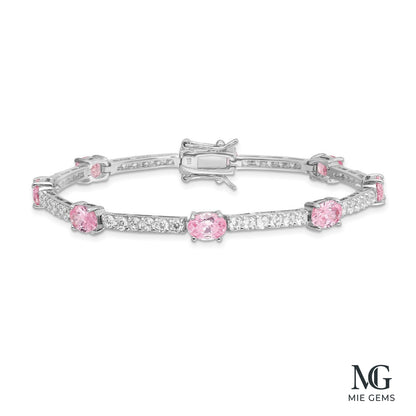 Éclat Rose Tennis Bracelet