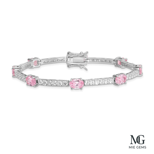 Éclat Rose Tennis Bracelet