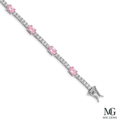 Éclat Rose Tennis Bracelet
