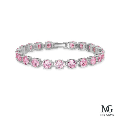 La Vie en Rose Tennis Bracelet