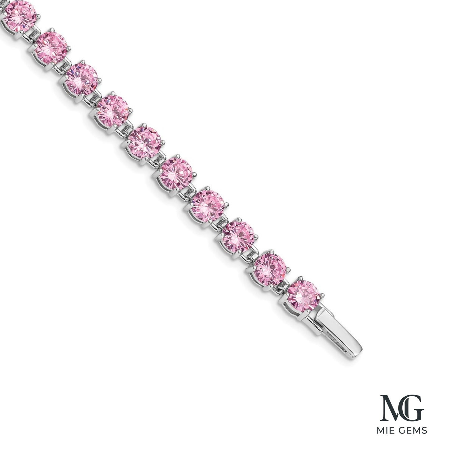 La Vie en Rose Tennis Bracelet